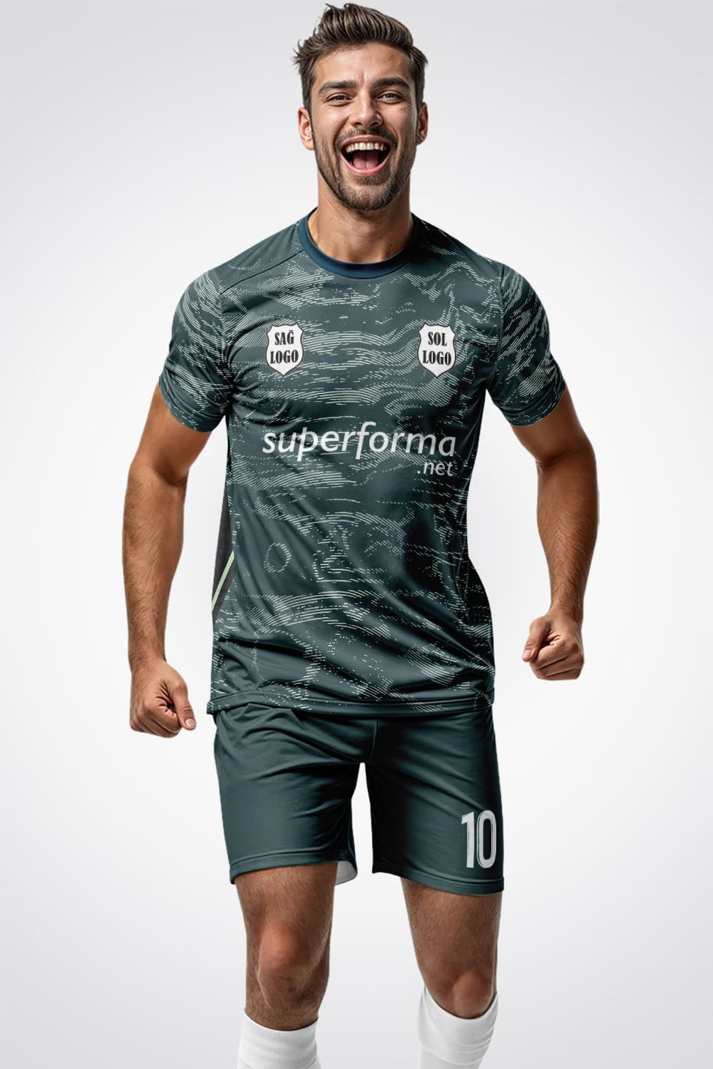 2026 Askeri Kamuflaj Halı Saha Forma - Görsel 2