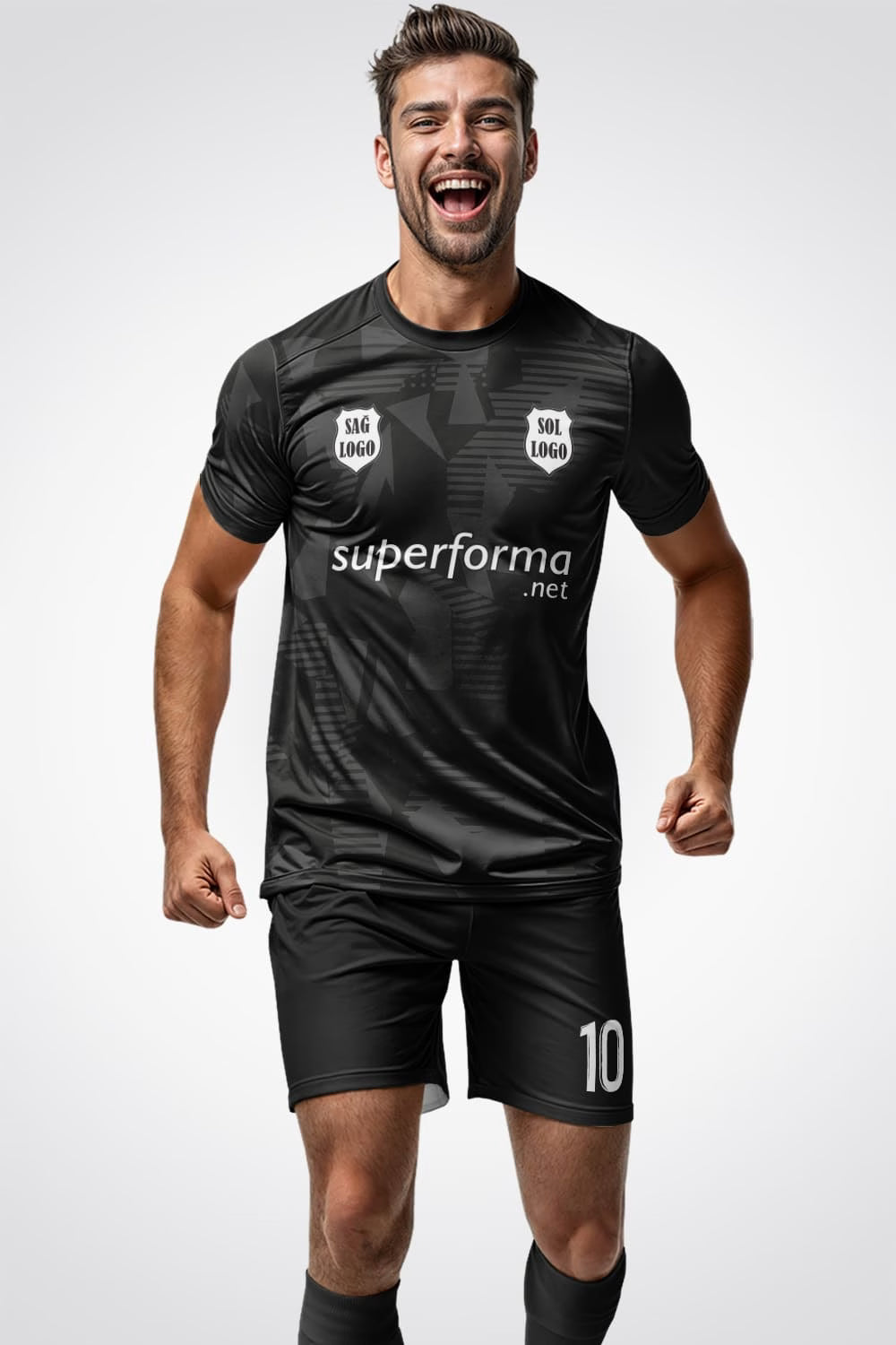 Ai Gri Siyah 2026 Pro Halı Saha Forma - Görsel 2