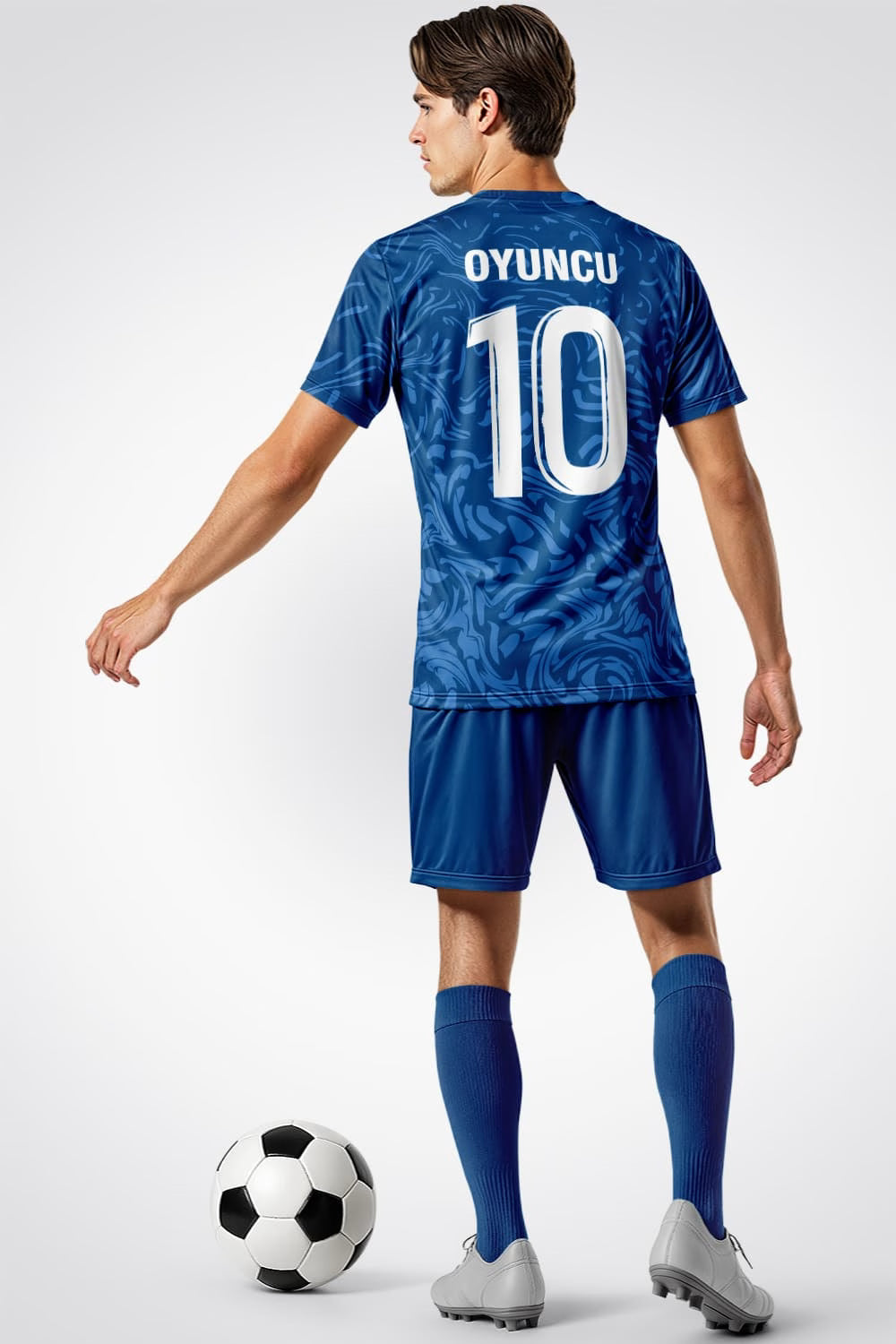 Mavi Kamuflaj Halı Saha Forma - Görsel 3