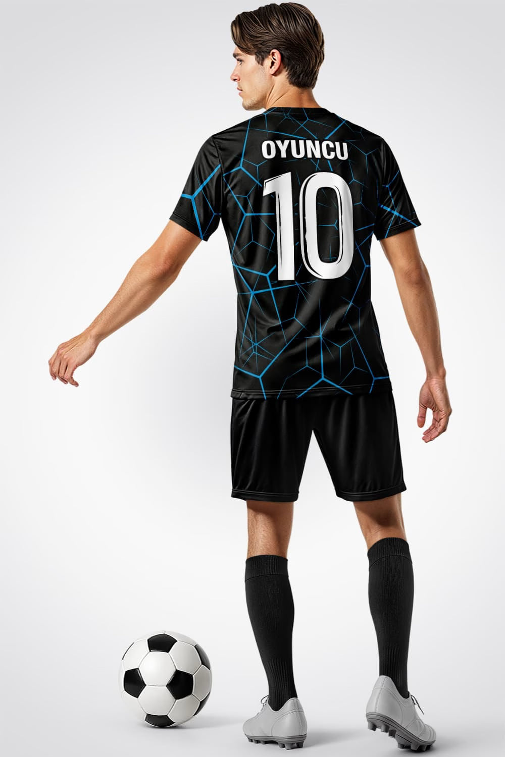 Siyah Mavi Prime Halı Saha Forma - Görsel 3