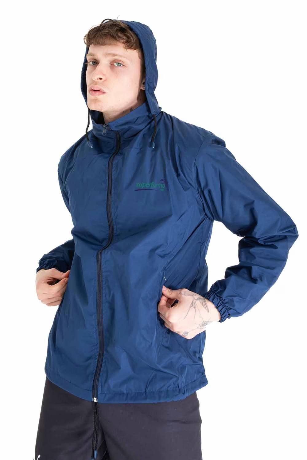 Lacivert Yağmurluk - Görsel 3