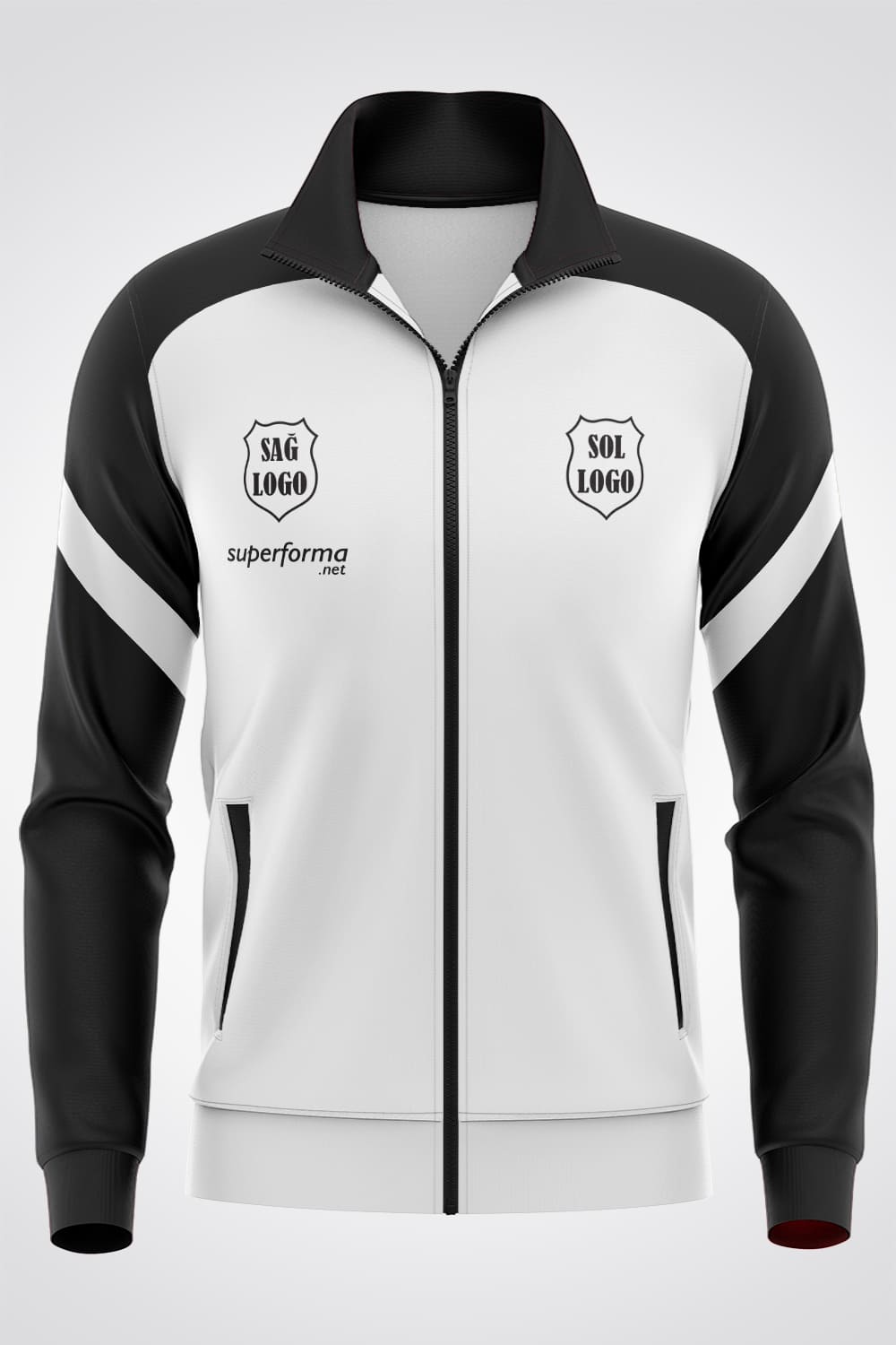 Siyah Beyaz Eşofman - Forma Yap