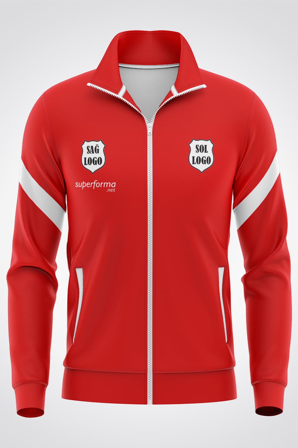 Kırmızı Beyaz Eşofman - Forma Yap