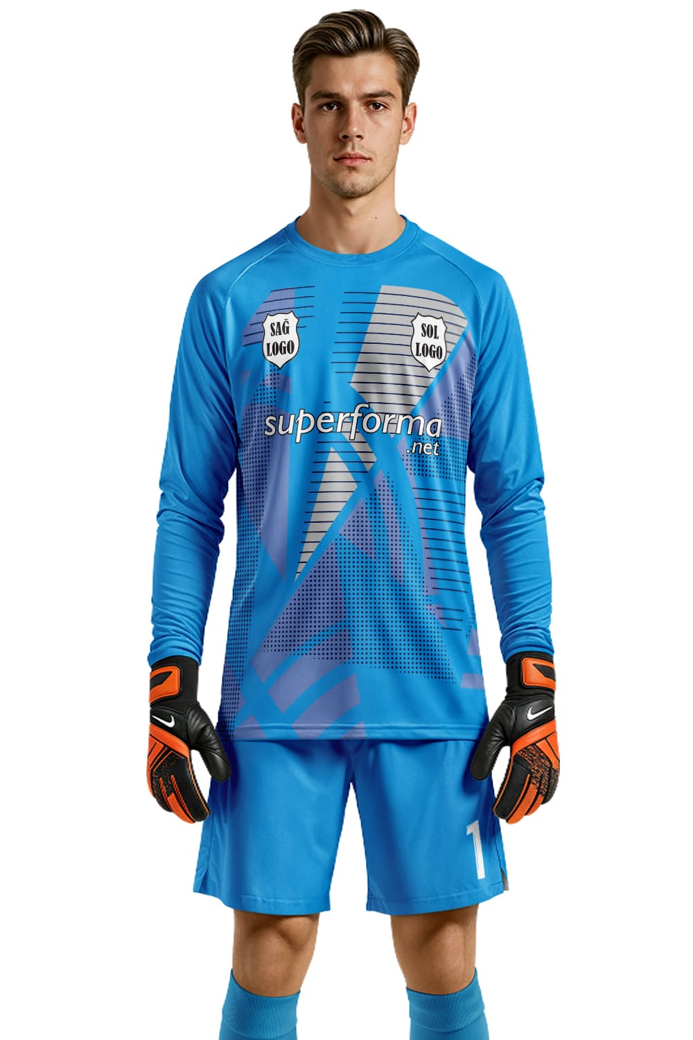 Turkuaz Gri Kaleci Forması - Forma Yap