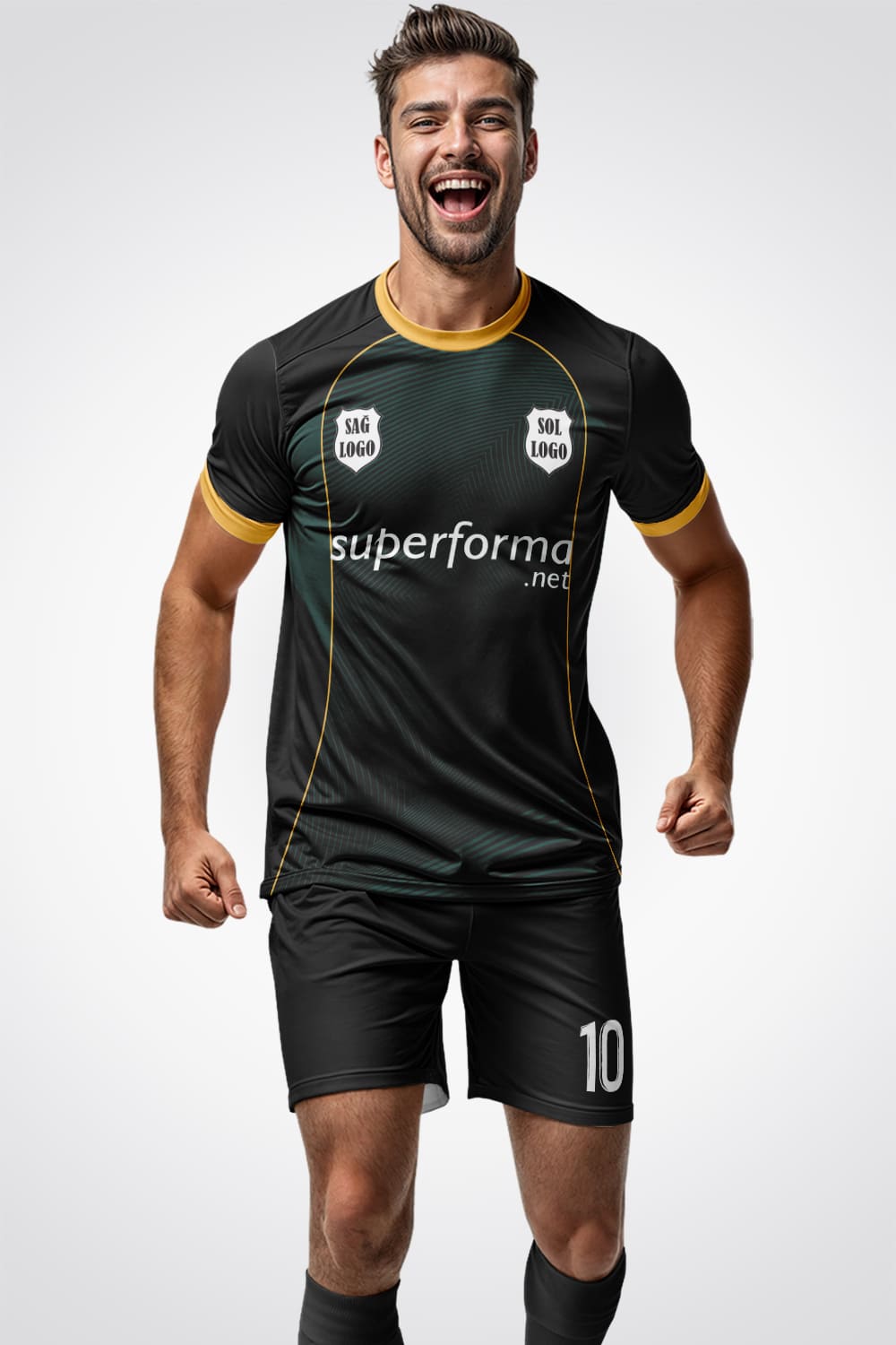 Dark Pro Gold Halı Saha Forma - Forma Yap