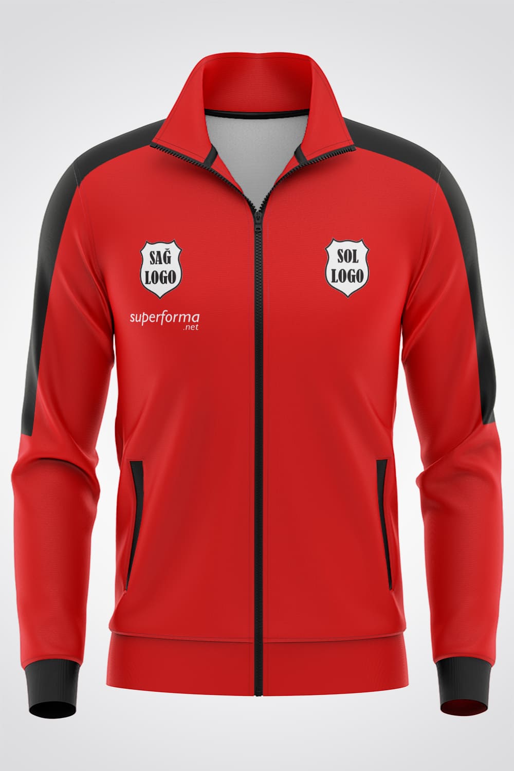 Kırmızı Siyah Eşofman - Forma Yap