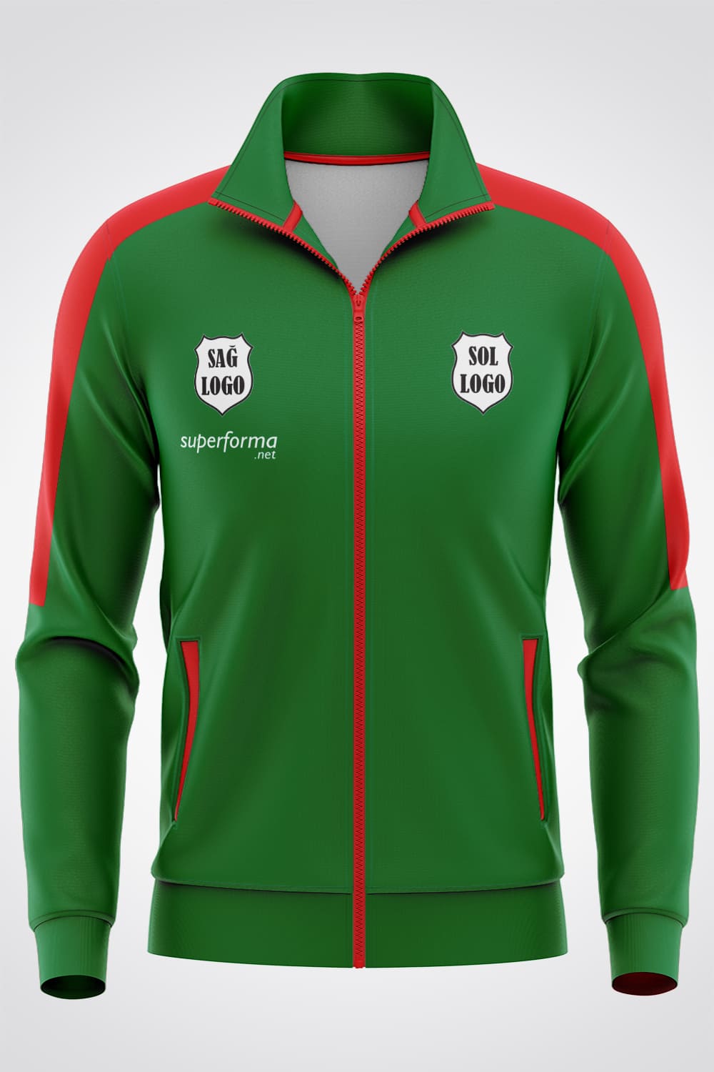 Yeşil Kırmızı Eşofman - Forma Yap