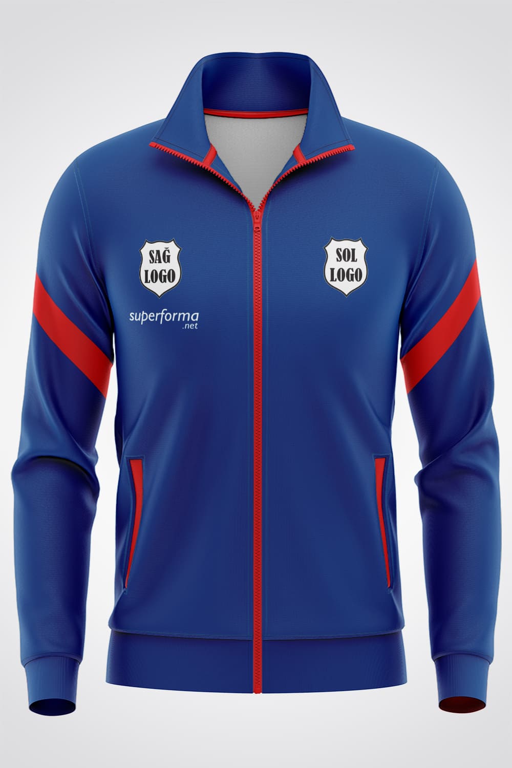 Lacivert Kırmızı Eşofman - Forma Yap