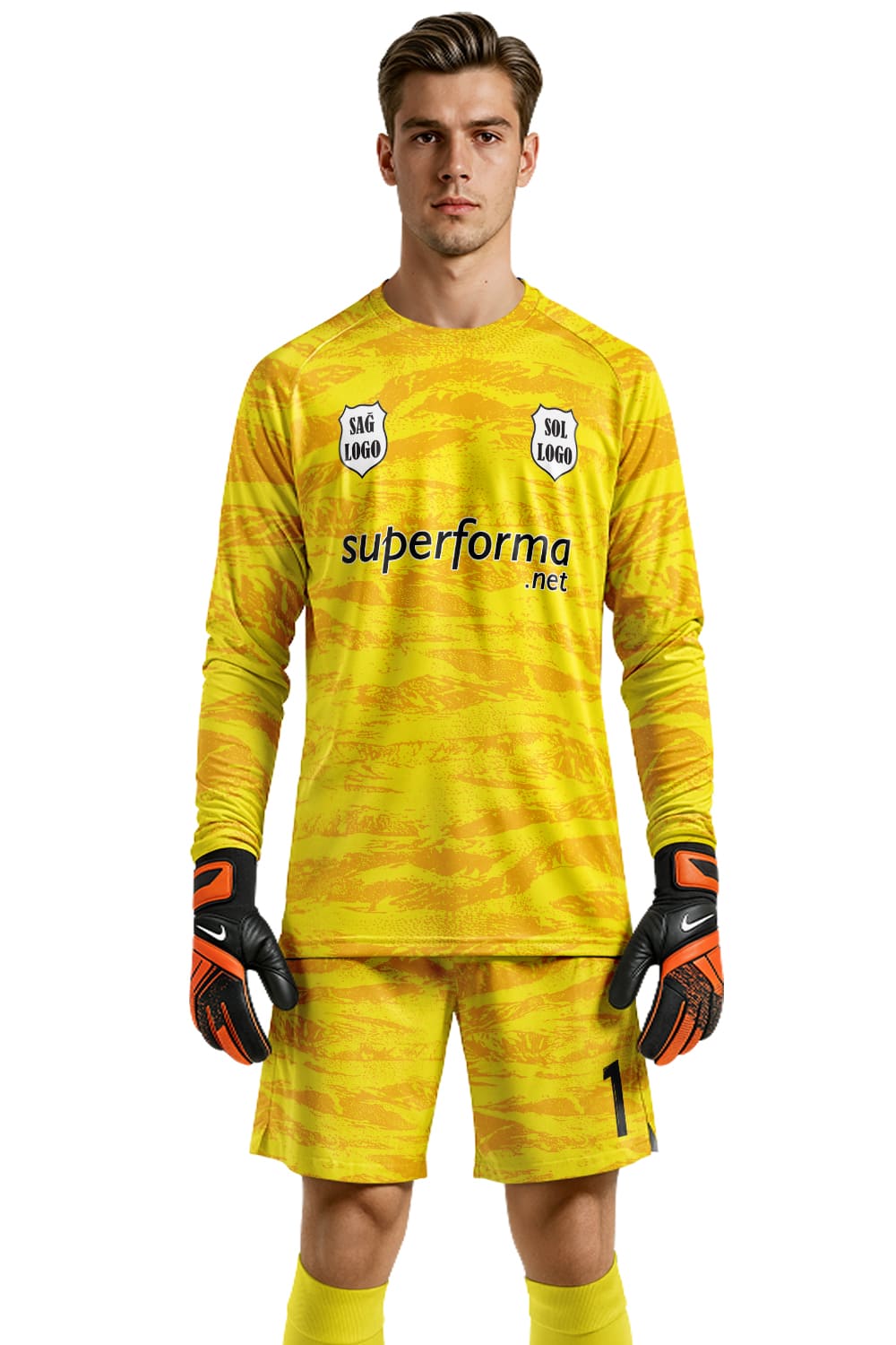 Sarı Siyah Kaleci Forması - Forma Yap