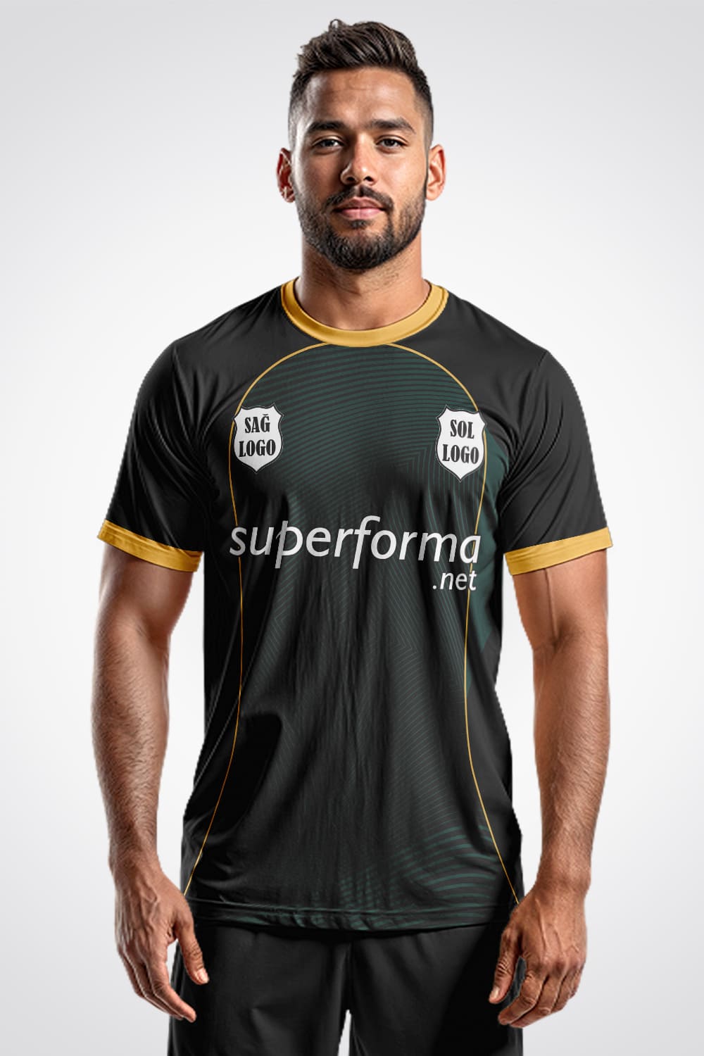 Dark Pro Gold Halı Saha Forma - Forma Yap