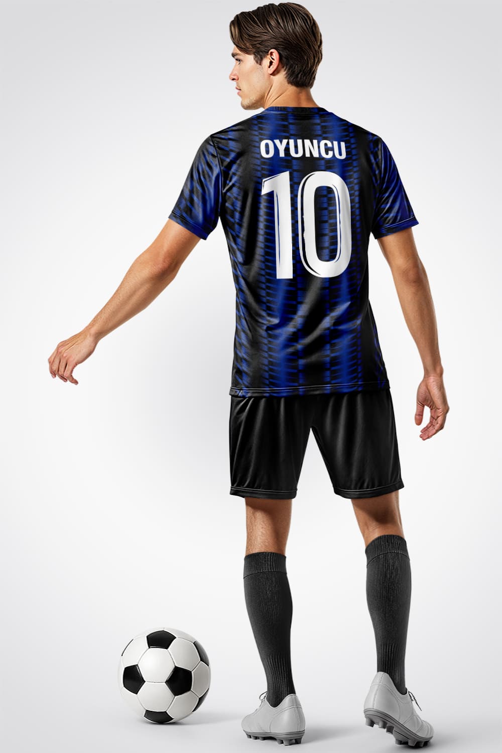 Lacivert Siyah Pro Halı Saha Forma - Forma Yap