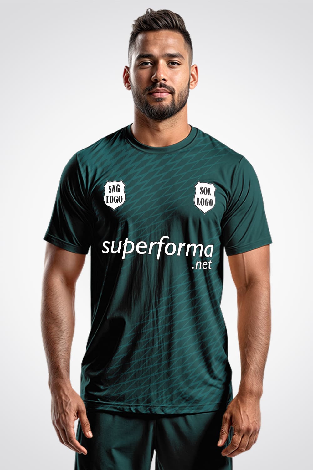 Yeşil Klasik Halı Saha Forma - Forma Yap