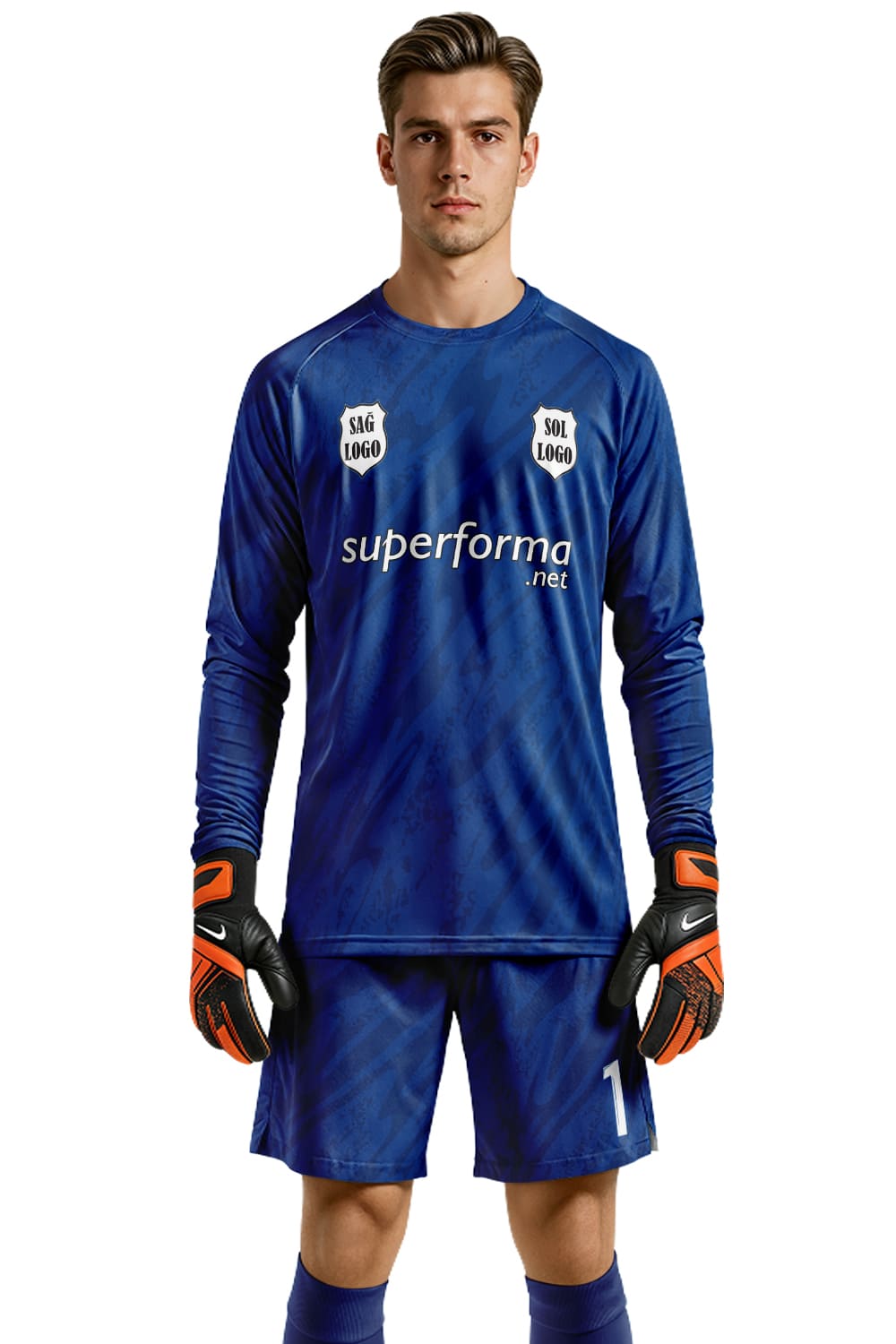 Mavi Sax Askeri Kaleci Forması - Forma Yap