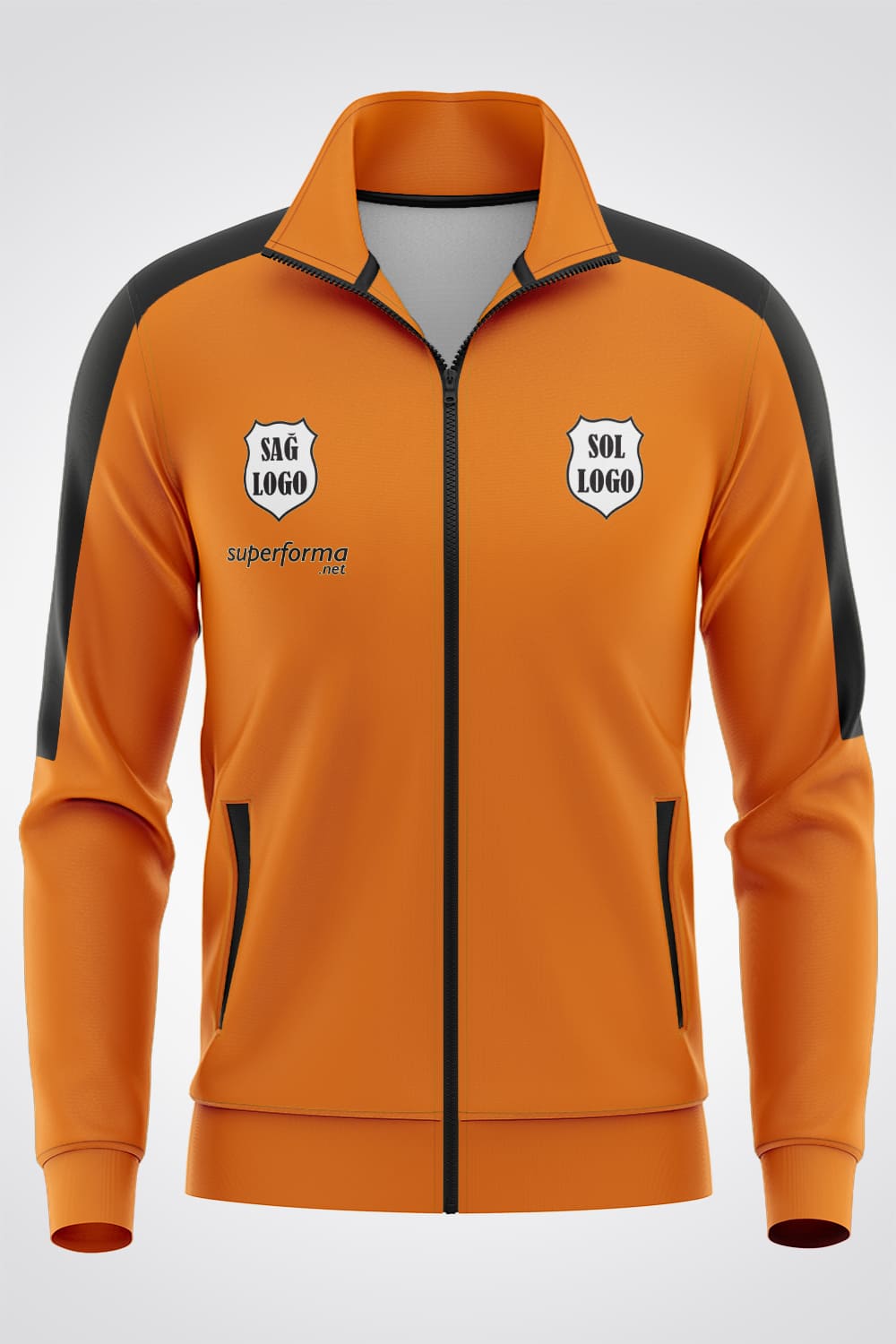 Turuncu Siyah Eşofman - Forma Yap