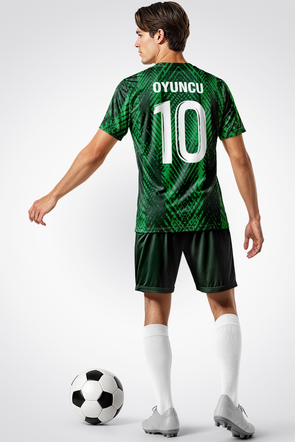 Yeşil Siyah Süper Halı Saha Forma - Forma Yap