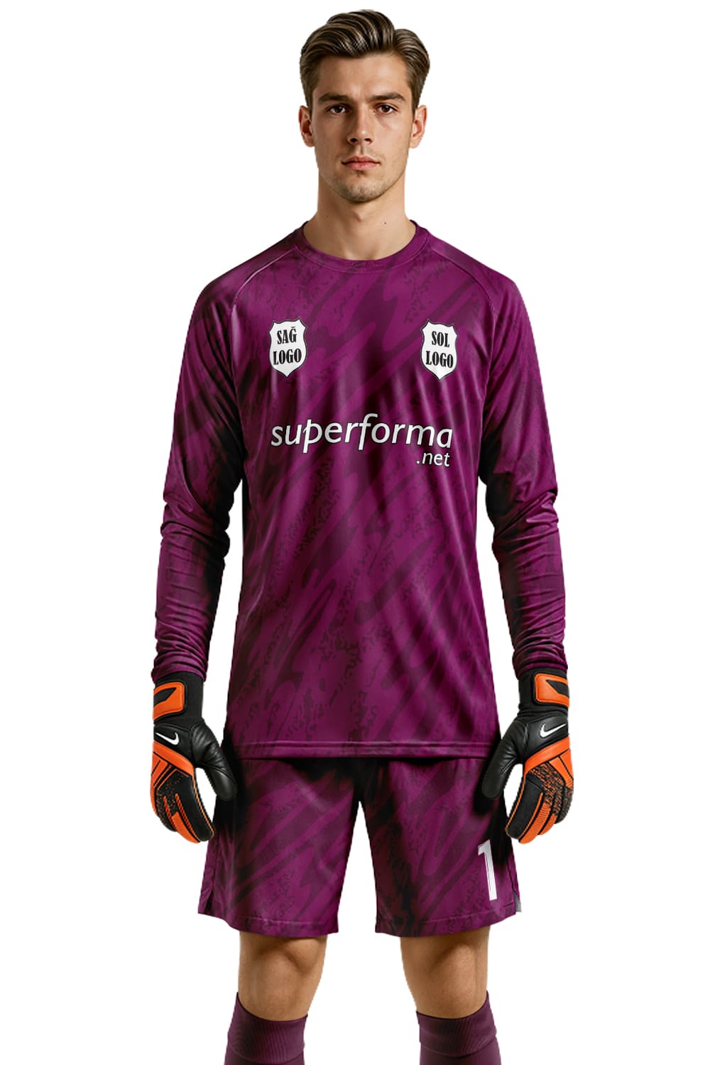 Mor Siyah Kaleci Forması - Forma Yap